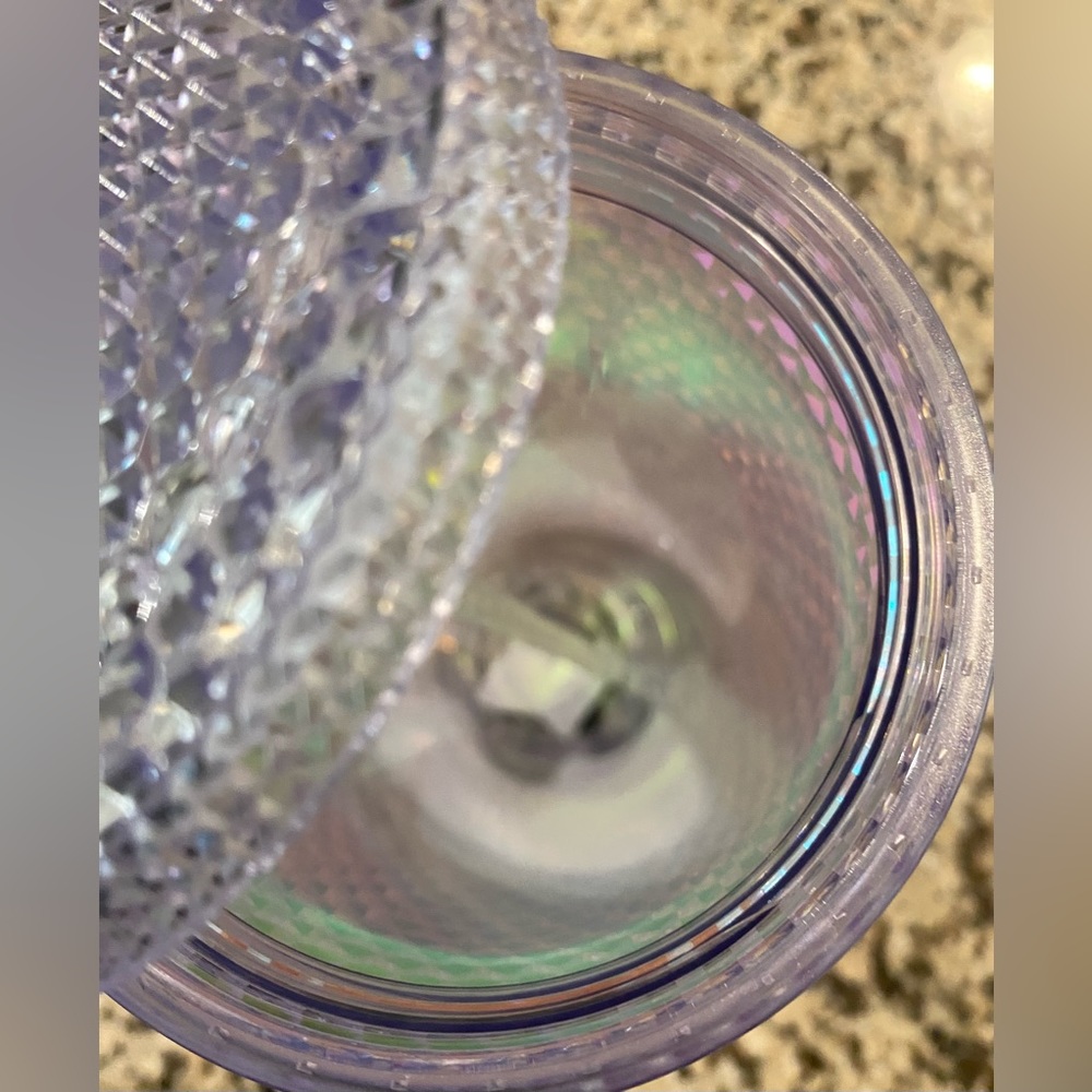 Starbucks Unicorn Iridescent Dichroic Studded Bling Venti Tumbler - Picture 6 of 13
